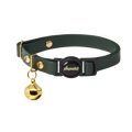 Leather Cat Collar - Emerald Green