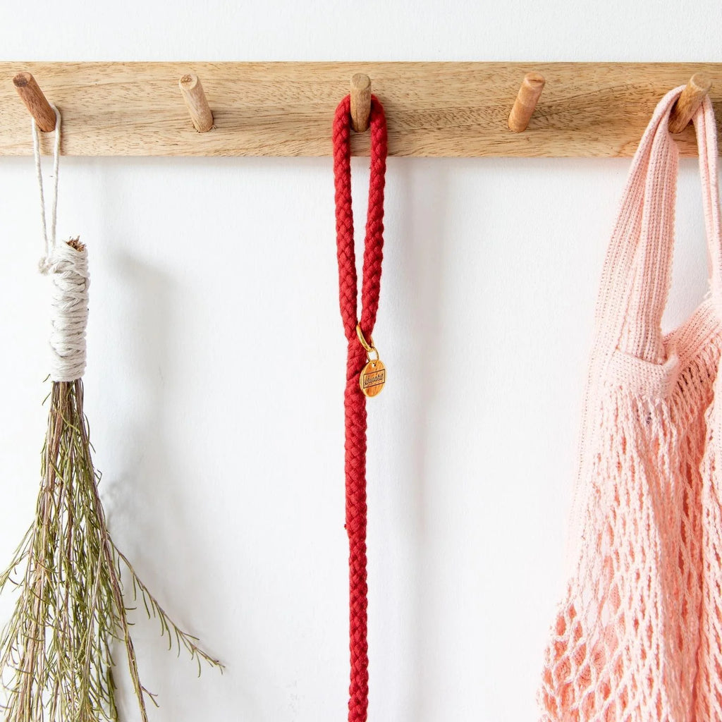 Rope Cat Leash - Strawberry Pink