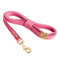 Leather Cat Leash – Rose Pink