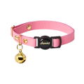 Leather Cat Collar - Rose Pink